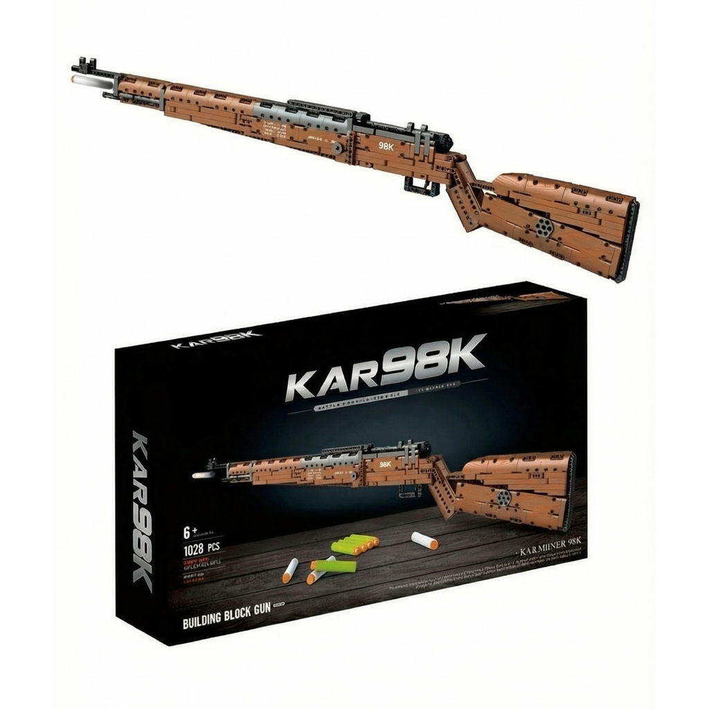 98K Tactical Brick Rifle — Functional Brick Maquette (1206 pieces) - Prime Brick Store