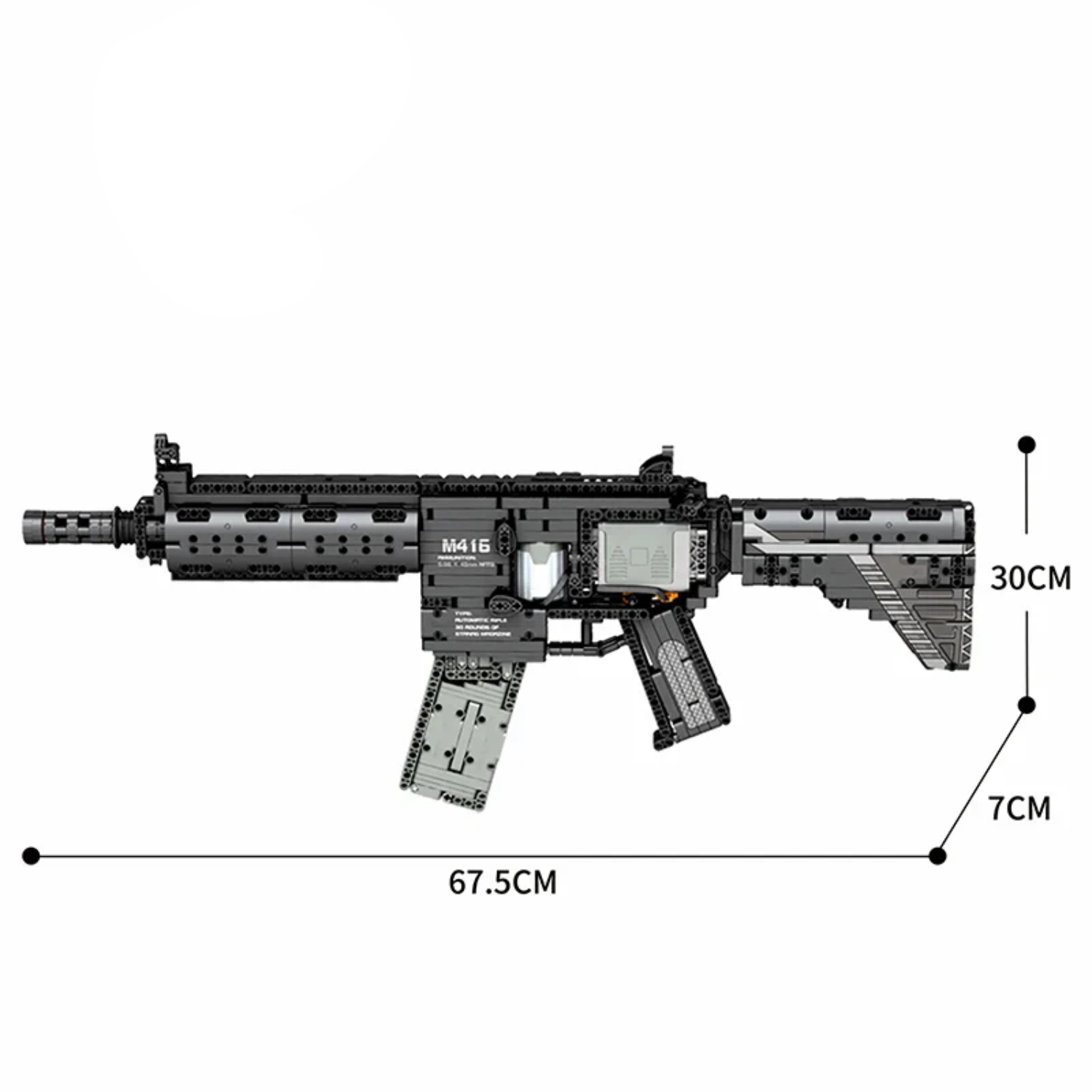 M416 Building Block Rifle (1101 pcs) - Prime Brick Store