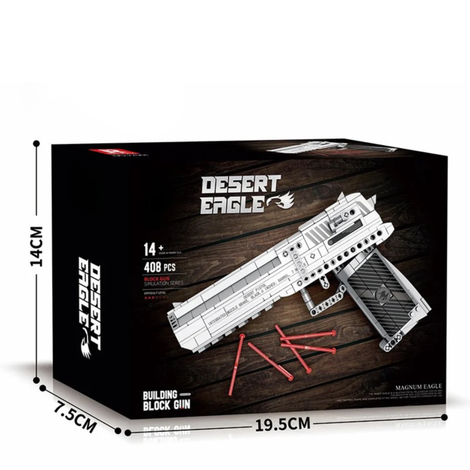 Pistolet Desert Eagle (408 pièces) - Prime Brick Store