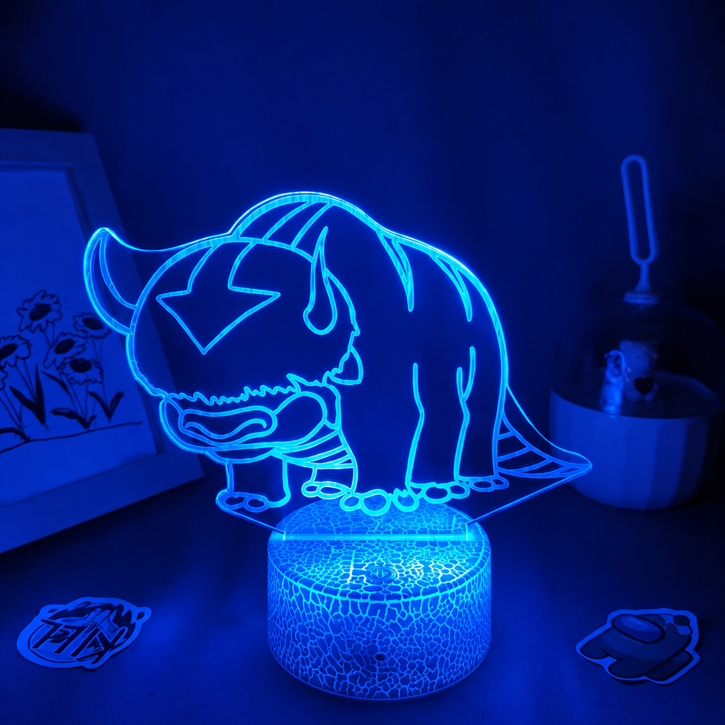 Avatar Appa Blue LED Night Light - Prime Brick Store