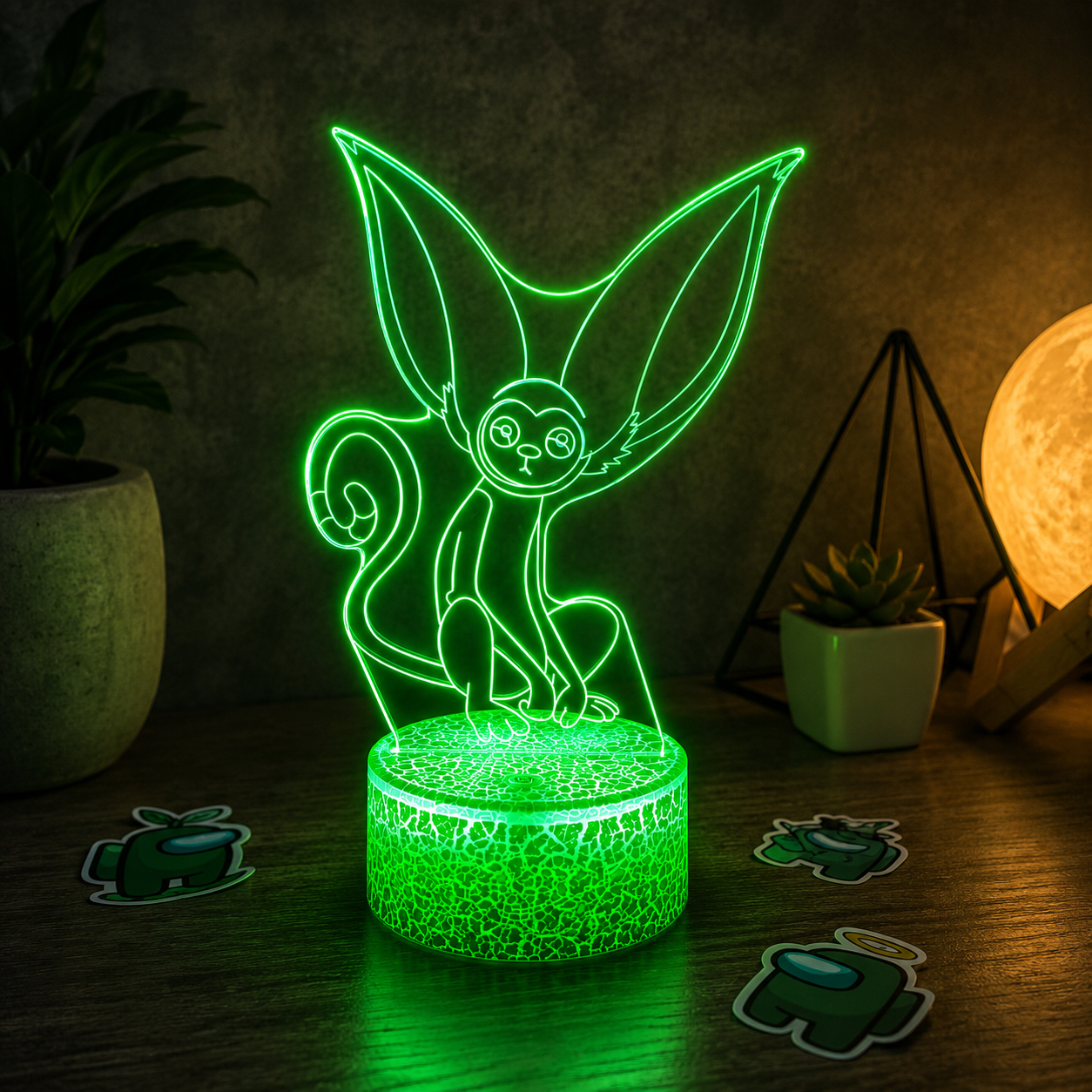 Avatar Momo Green LED Night Light - Prime Brick Store