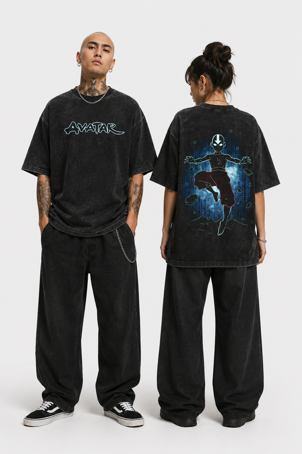 Unisex Avatar: Avatar Last Airbender Vintage Washed Graphic Tee - Prime Brick Store