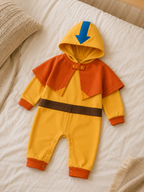 Baby Air Monk Hooded Romper with Cape