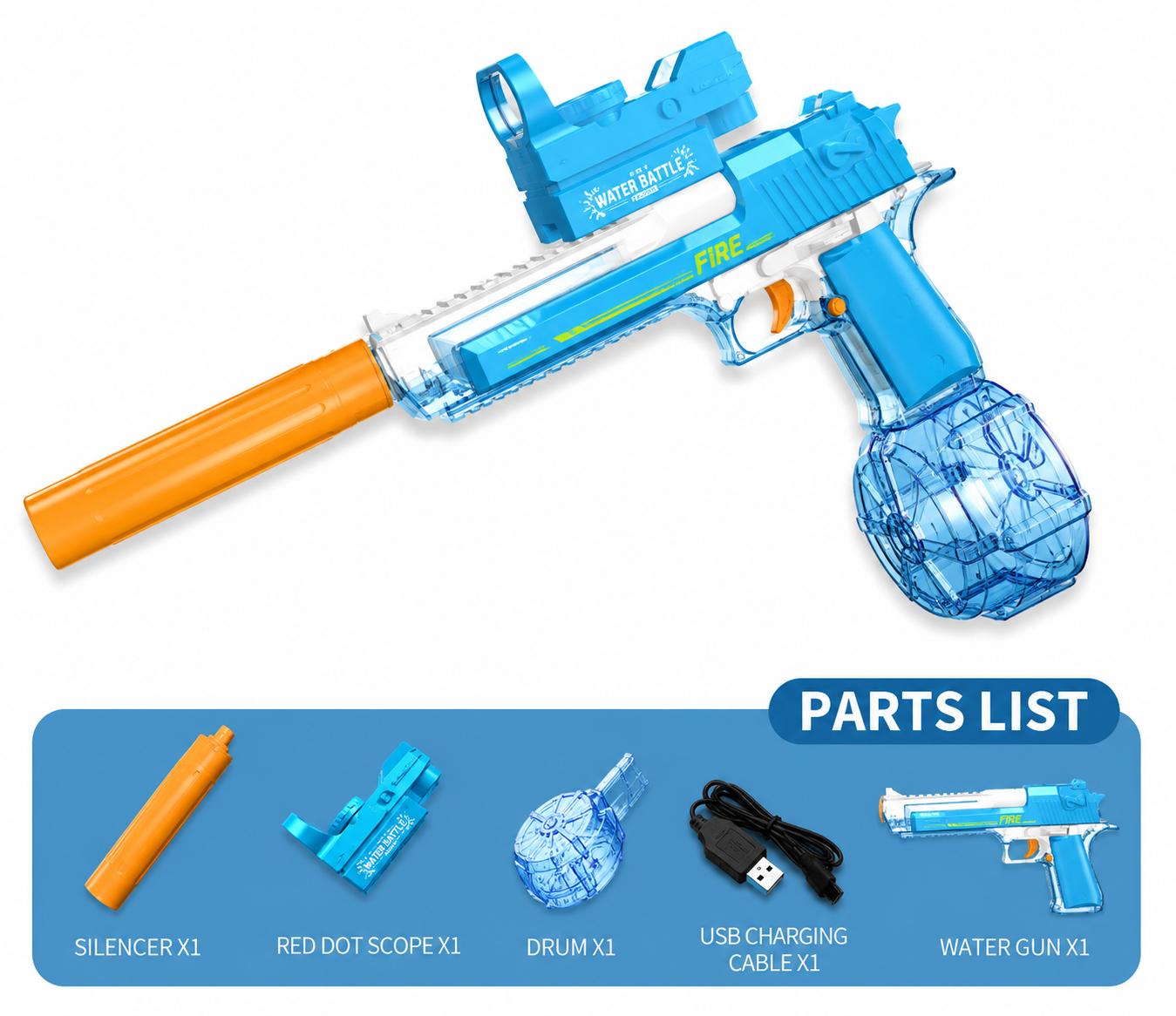 Raptor Aqua Shot Electric Gel Blaster - Prime Brick Store