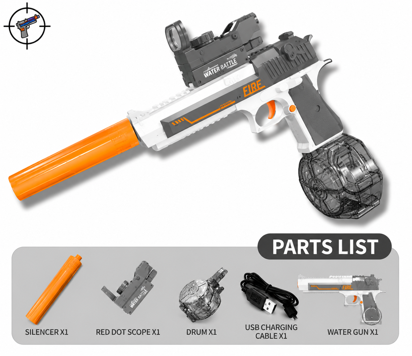 Raptor Aqua Shot Electric Gel Blaster - Prime Brick Store