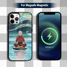 A-Avatar A-Appa AangS Phone Case For iPhone 13,12,15,17,11,16,14,Pro,Max,Plus,Mini,Magsafe,Magnetic Wireless Charging Case - Prime Brick Store