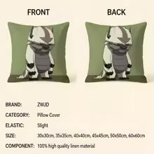 Avatar The Last Airbender Cushion Cover Short plush pillowcase for bed sofa car，washable - Prime Brick Store