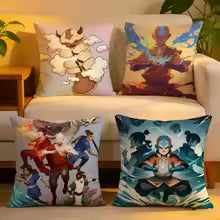 Avatar The Last Airbender Cushion Cover Short plush pillowcase for bed sofa car，washable - Prime Brick Store
