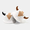 Women Appa Bucket Hat Lamb Wool Hat Winter Warm Fishing Caps Faux Fur Arrow Symbol Printed Bucket Hat for Men Tide Flat Top Hats