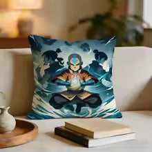 Avatar The Last Airbender Cushion Cover Short plush pillowcase for bed sofa car，washable - Prime Brick Store