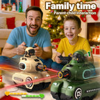 RC Battle Tanks 2‑Pack – Infrared Remote Control Combat Vehicles with Lights & Sounds for Kids - Prime Brick Store