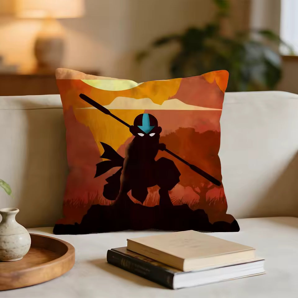 Avatar The Last Airbender Cushion Cover Short plush pillowcase for bed sofa car，washable - Prime Brick Store