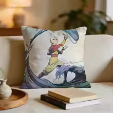 Avatar The Last Airbender Cushion Cover Short plush pillowcase for bed sofa car，washable - Prime Brick Store