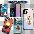 A-Avatar A-Appa AangS Phone Case For iPhone 13,12,15,17,11,16,14,Pro,Max,Plus,Mini,Magsafe,Magnetic Wireless Charging Case - Prime Brick Store