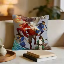 Avatar The Last Airbender Cushion Cover Short plush pillowcase for bed sofa car，washable - Prime Brick Store