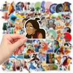 50Pcs Avatar The Last Airbender Stickers Appa DIY Stickers Scrapbooking Phone Luggage Skateboard Decorative Waterproof Decals - Prime Brick Store