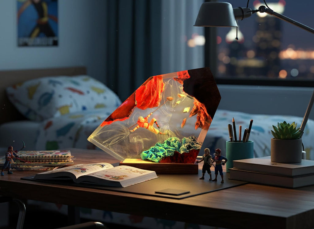 Handmade Aang Resin Lamp | Avatar Night Light