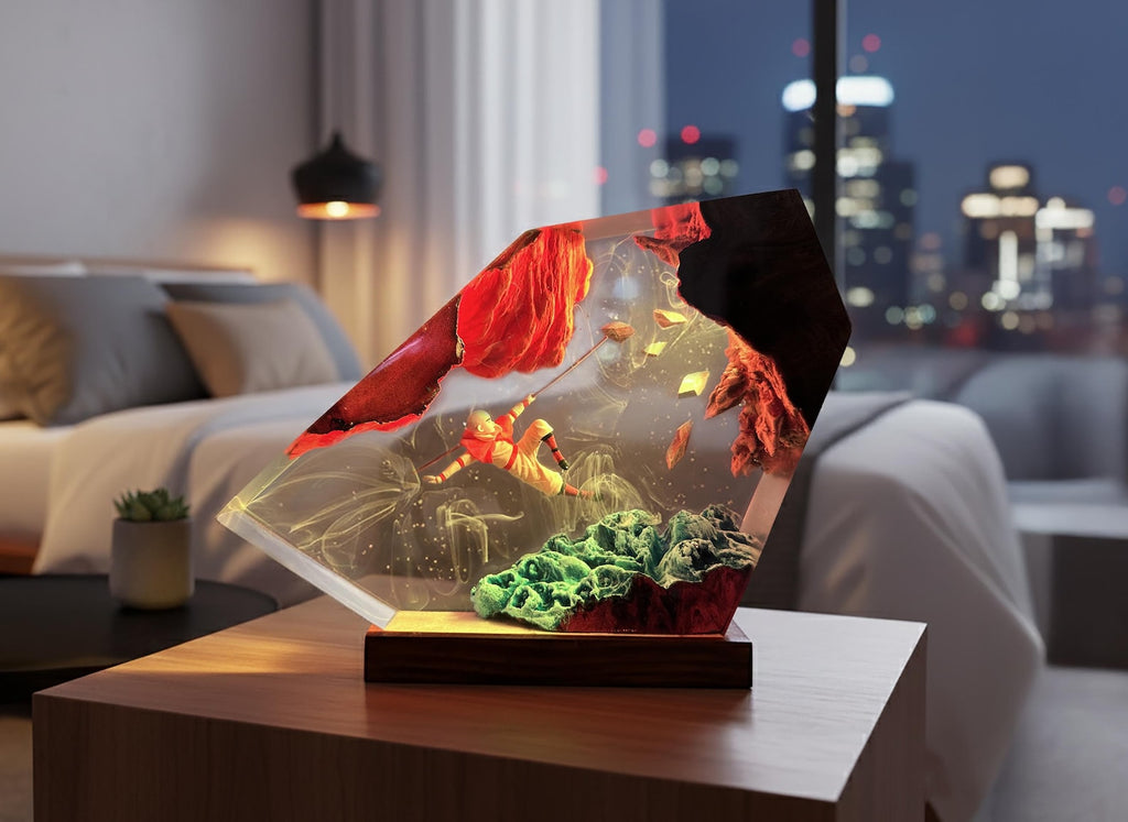 Handmade Aang Resin Lamp | Avatar Night Light