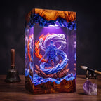 Elemental Monk Resin Lamp | Fantasy Night Light