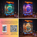 Elemental Monk Resin Lamp | Fantasy Night Light