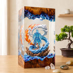 Elemental Monk Resin Lamp | Fantasy Night Light
