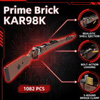 98K Tactical Brick Rifle — Functional Brick Maquette (1206 pieces) - Prime Brick Store