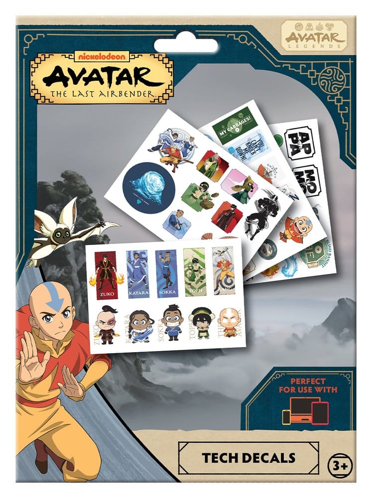 Avatar: The Last Airbender Official Character Tech Stickers - Prime Brick Store