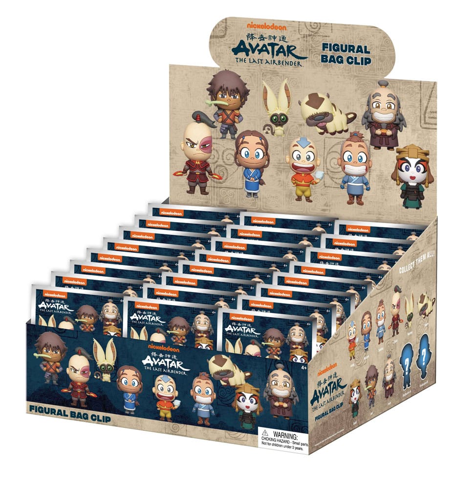 Avatar The Last Airbender 3D PVC Bag Clips Display Series 1 (24) - Prime Brick Store