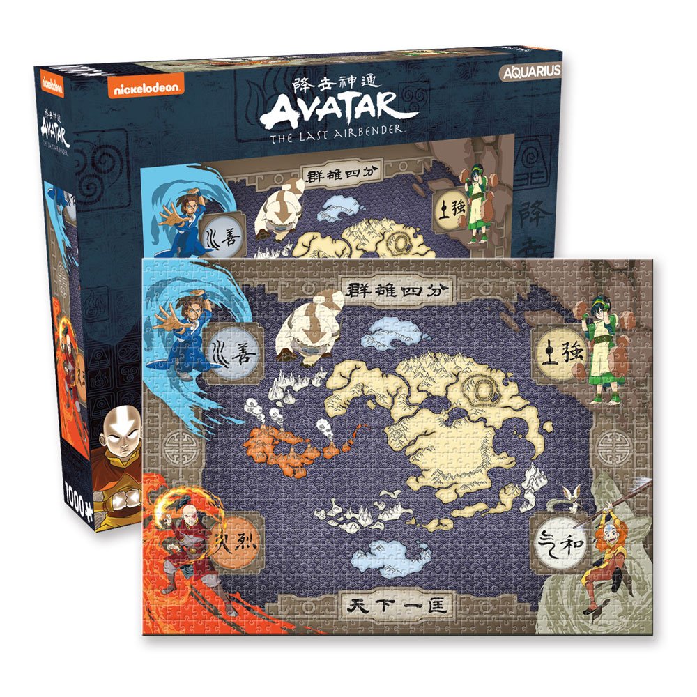 Avatar: The Last Airbender 1000 Piece Map Jigsaw Puzzle - Prime Brick Store